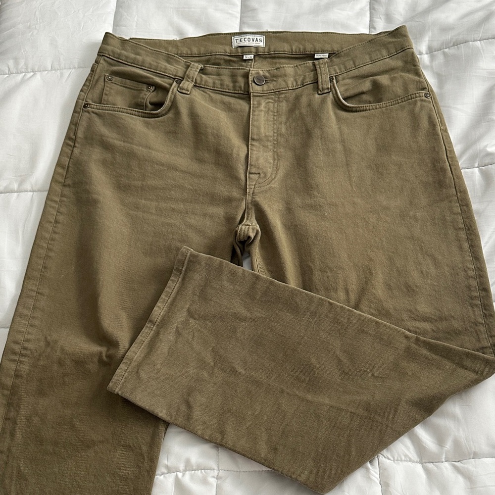 Tecovas Olive Straight-Leg Pants